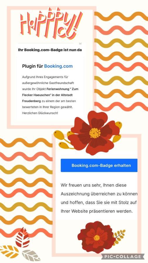 Ferienwohnung " Zum Flecker Haeuschen" In Der Altstadt Freudenberg Фройденберг Экстерьер фото